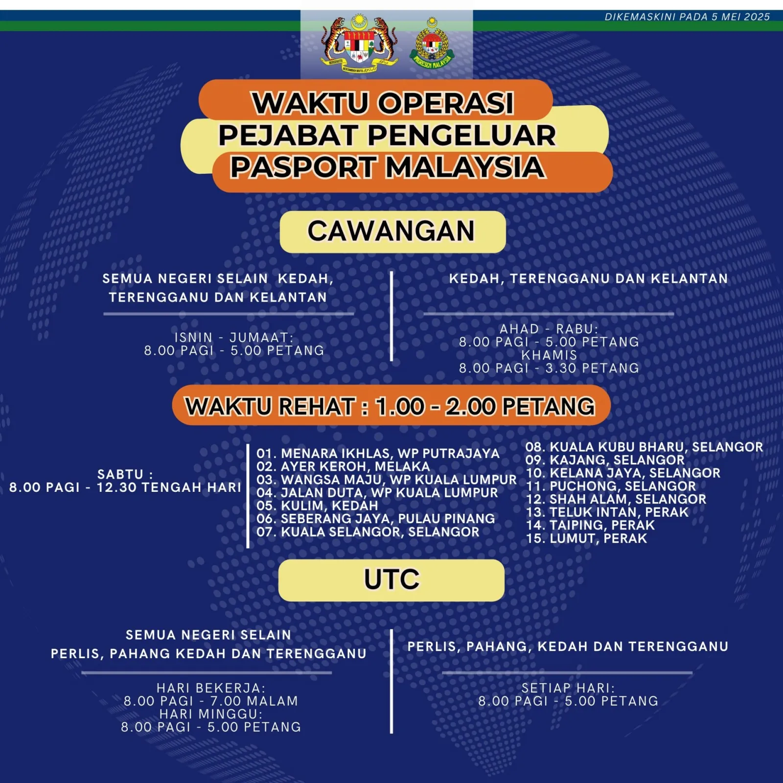 Waktu Operasi Pejabat